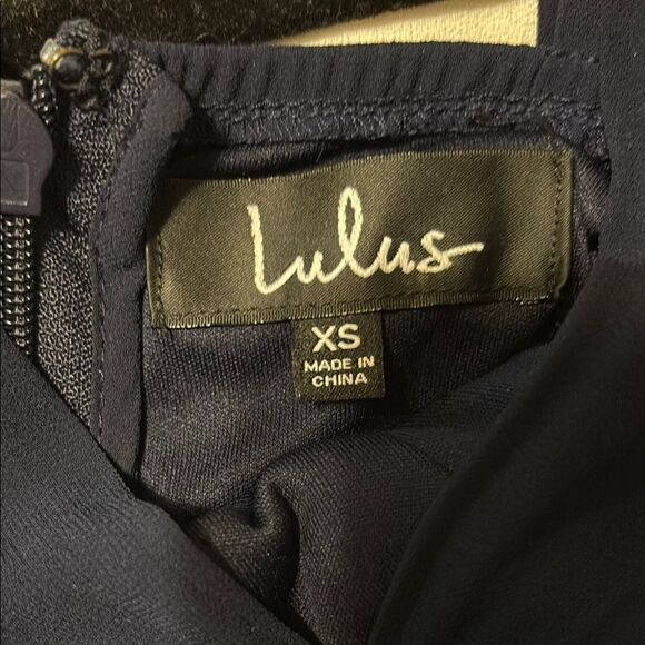 Lulu's Navy Blue Halter Maxi Sundress - Picture 4 of 9